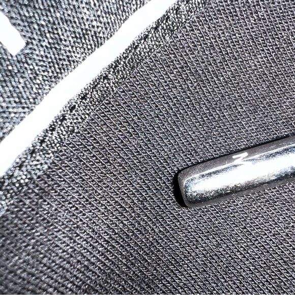 Michael Kors Black Sleeveless Mini Dress with hood size L EUC - Picture 6 of 6